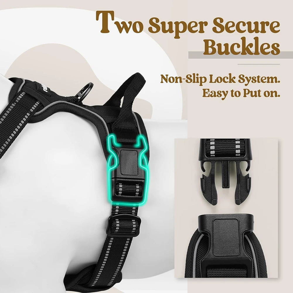 No-Pull Reflective Dog Harness