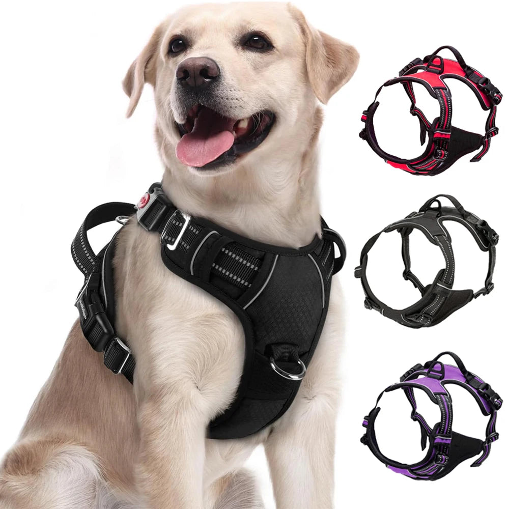 No-Pull Reflective Dog Harness