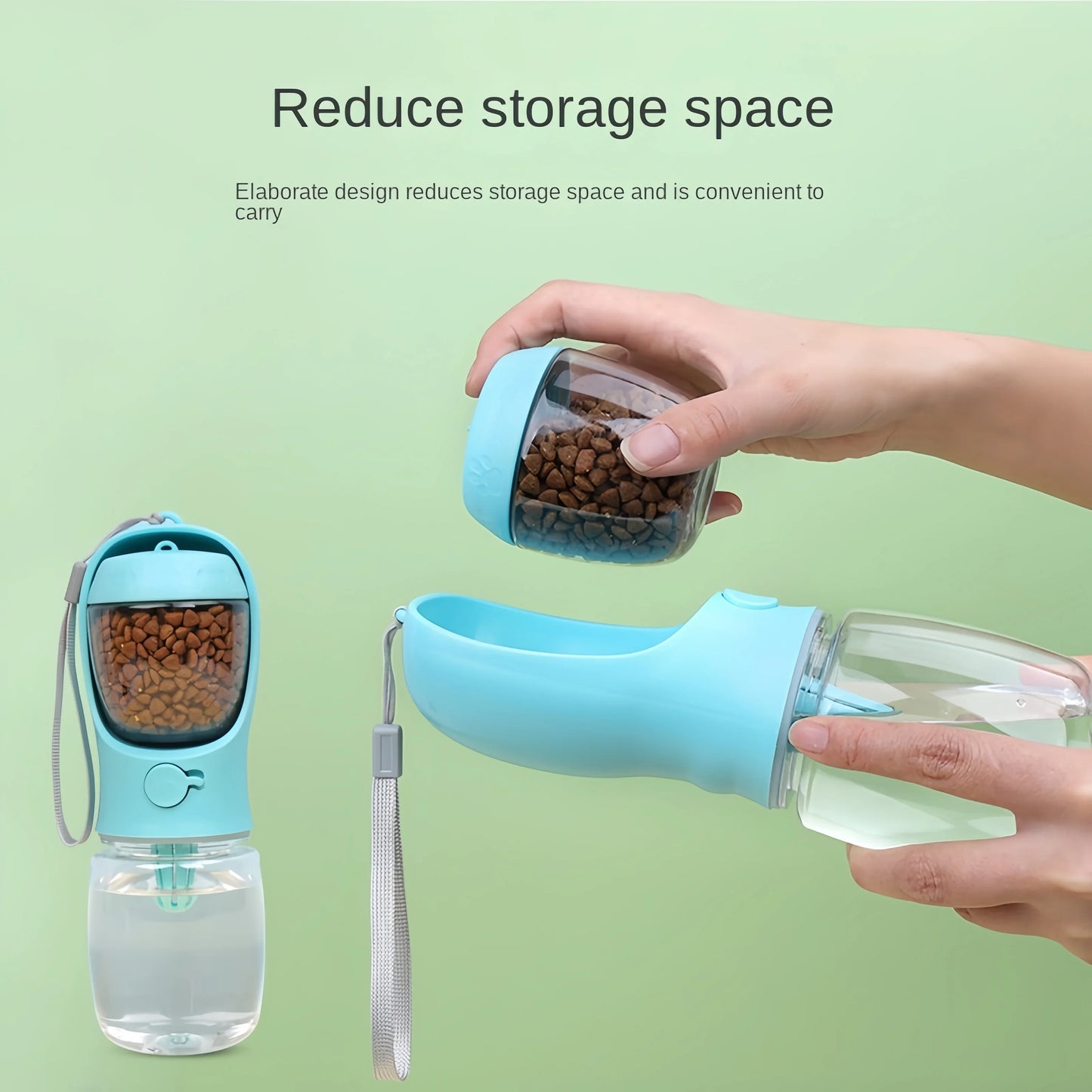 2-in-1 Pet Water & Food Bottle